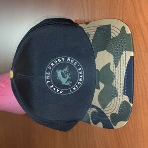 Save The Frogs Infowars.com Trucker Mesh Camo Visor Snapback Hat Cap